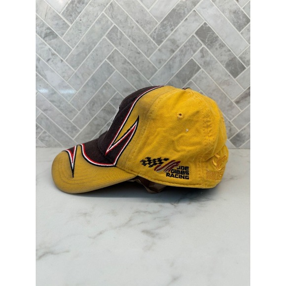 NASCAR M&Ms Hat Kyle Busch #18 Chase Authentic Full Embroidered Advertising‎ Y2K - Picture 2 of 6